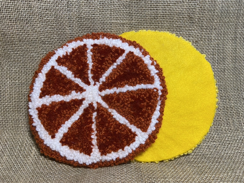 Detailed view of the Citrus kit orange colorway